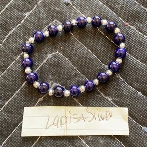 Lapis and Silver Bracelets